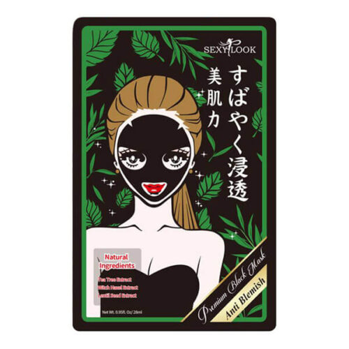mat-na-tram-tra-kiem-soat-dau-va-mun-SEXYLOOK-Tea-Tree-Anti-Blemish-Black-Facial-Mask-trangstore