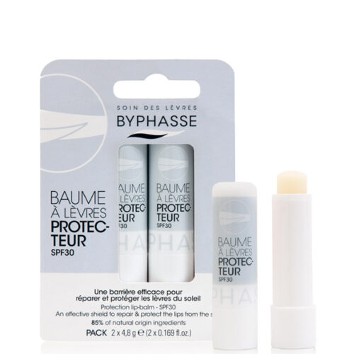 bo-2-cay-son-duong-moi-Byphasse-Lip-Balm-hydratant-protecteur-spf30