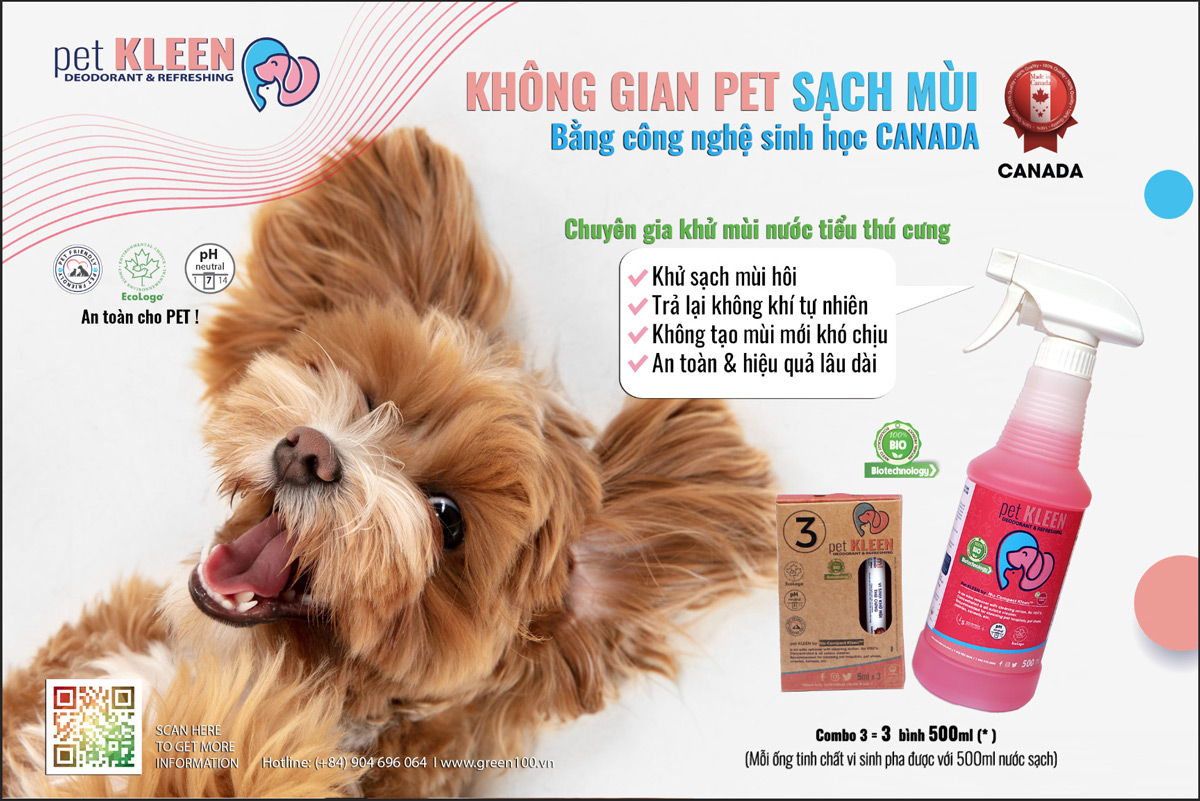 vi-sinh-khu-mui-thu-cung-pet-kleen-chai