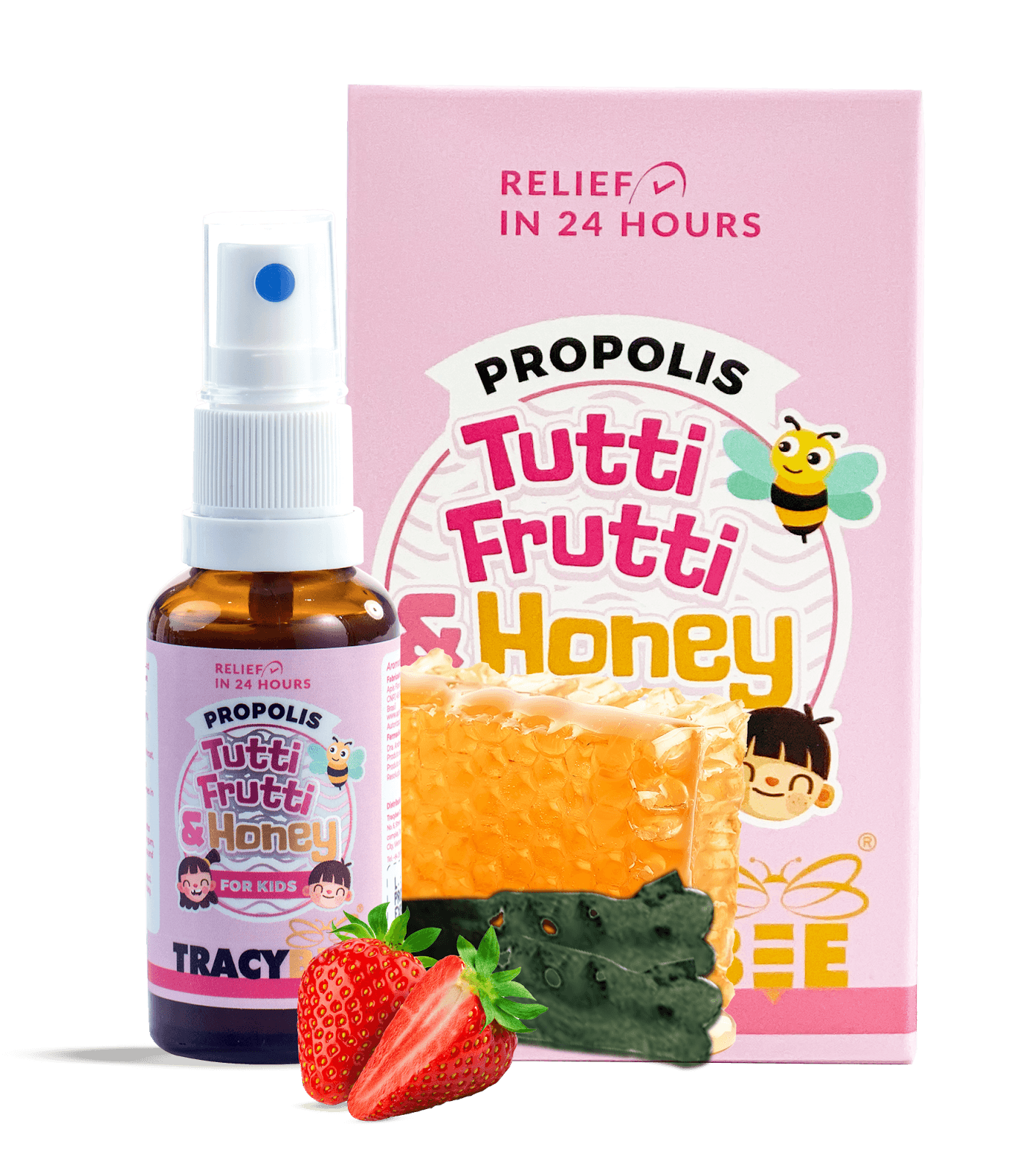 Keo-ong-xanh-vi-trai-cay-Tracybee-Propolis-Tutti-Frutti-Honey